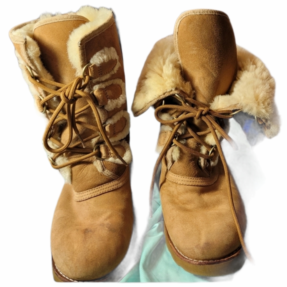 UGG ROMMY LACE UP CHESTNUT BOOT